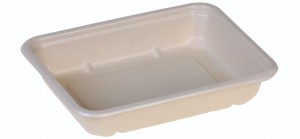 Menutray 227x178x43mm, 1-comp, nature bio-laminated - 250 stk krt