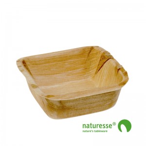 Palmeblad tallerken "Square" 70x70mm - 25 stk pk *