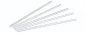 CPLA, Sugerør, 6x200mm, hvid - tåler varme - 500 stk pk