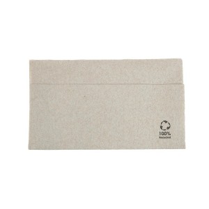 Serviet i papir 1lags natur, 330x330mm 1/8 fals - 100 stk pk