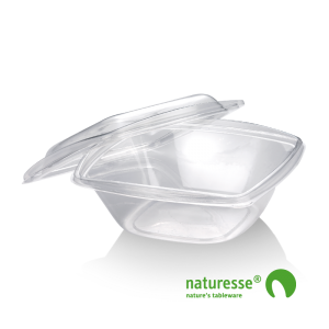 Skål m låg 960ml i klar PLA - 300 stk krt