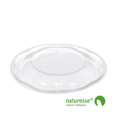 Skål 950/1.400ml i klar PLA - låg - 50 stk pk