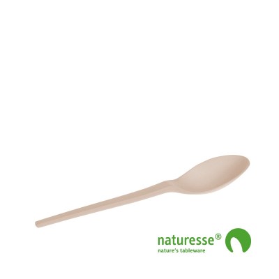 Dessertske i CPLA beige "lang" 128mm - 1.000 stk krt *