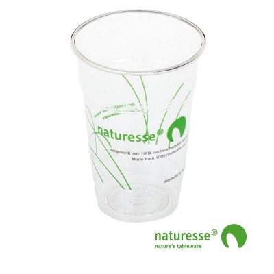 Glas i PLA 2,5dl Ø76mm med logoprint - 1.000 stk krt *