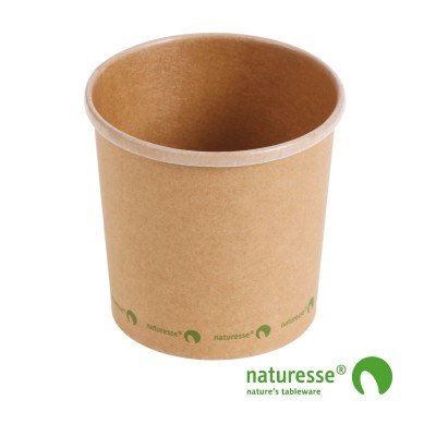 Suppe bæger i karton/PLA 12oz / 360ml, FSC MIX - 500 stk krt *