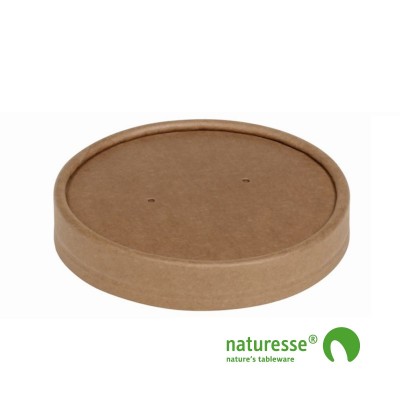 Suppe bæger i karton/PLA, låg til 16oz, FSC MIX - 500 stk krt