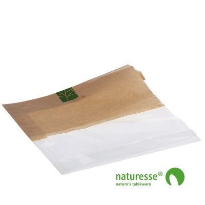 Sandwichpose i PaperWise/PLA, ½ - ½, 330x120x2x30mm - 500 stk krt