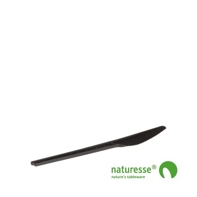 Kniv i CPLA Smart/Sort 165mm - 1.000 stk krt *