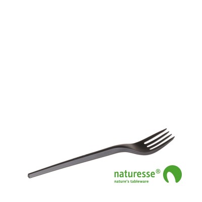 Gaffel i CPLA Smart/Sort 165mm - 50 stk pk *