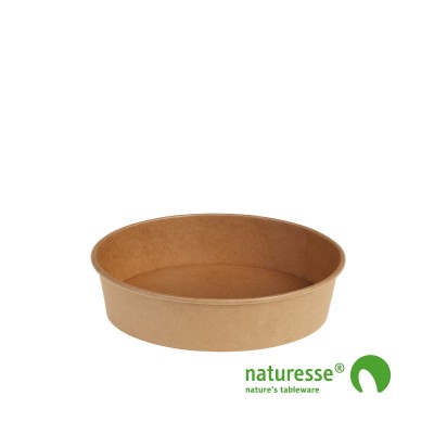 Salat bæger i Karton/PLA natur, Ø150x45mm - 480ml, FSC MIX - 300 stk krt