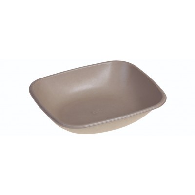 SR-fiber - natur m bio coatning, Bowl 600ml, 195x170x40mm - 125 stk pk