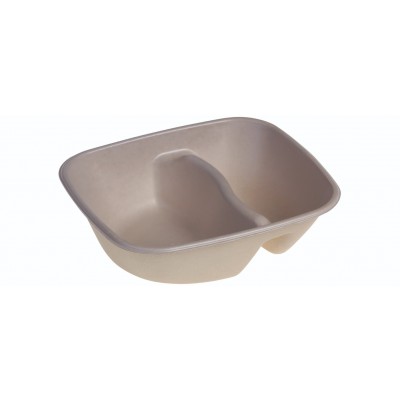 SR-fiber - natur m bio coatning, Bowl 900ml 2-delt, 195x170x56mm - 400 stk krt