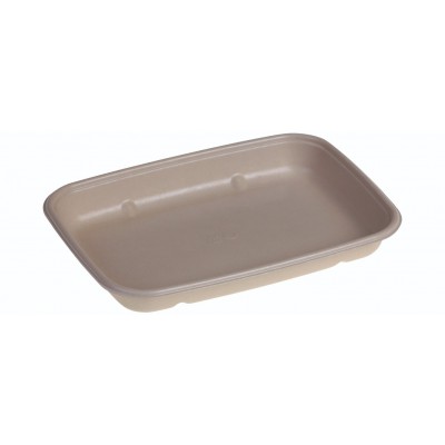 SR-fiber - natur m bio coatning, Bowl 600ml, 230x165x30mm - 100 stk pk