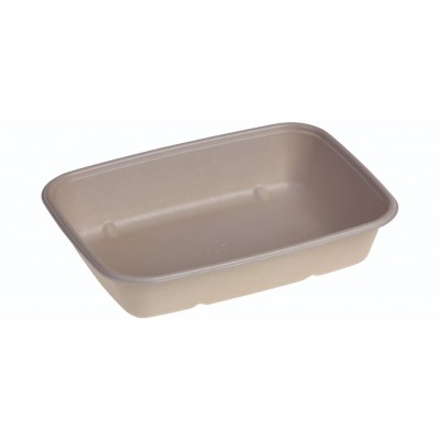 SR-fiber - natur m bio coatning, Bowl 950ml, 230x165x47mm - 300 stk krt
