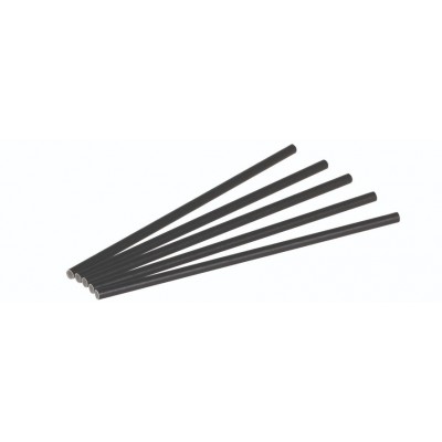 Pap, Sugerør 6x200mm, sort, FSC MIX - 5000 stk krt