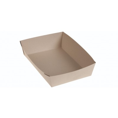 Bambuskarton, Takeaway box PLA coated, 190x130x40mm - 50 stk pk