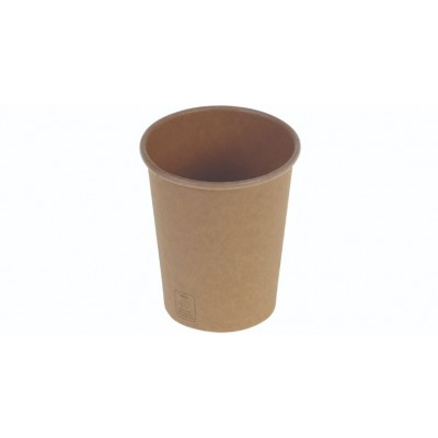 Kaffebæger 2dl/8oz, Ø80mm, brun kraft, FSC MIX - 1000 stk krt*