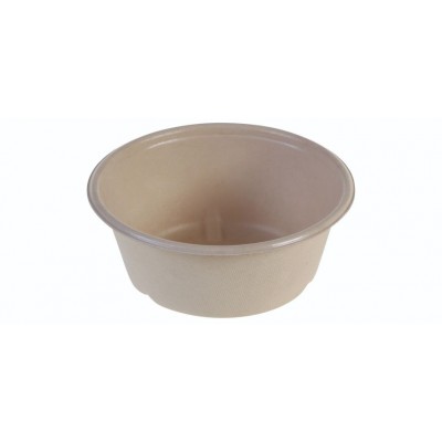 SR-fiber / natur, Bowl 600ml, Ø151x60mm, bio coated - 300 stk krt
