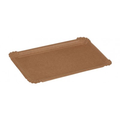 Karton Kraft tallerken, 200x130mm, FSC MIX - 1500 stk krt*