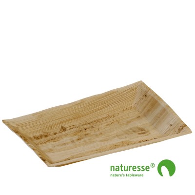 Palmeblad tallerken "Cuadra" 17x25cm - 25 stk pk *