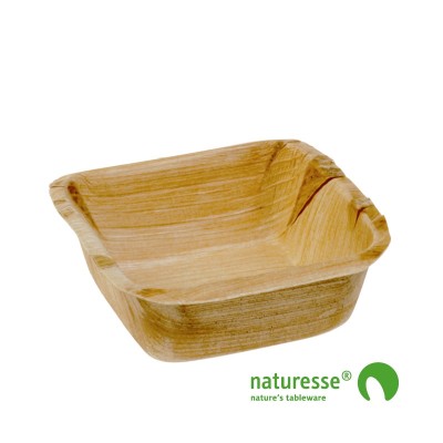 Palmeblad tallerken "Square" 70x70mm - 25 stk pk *