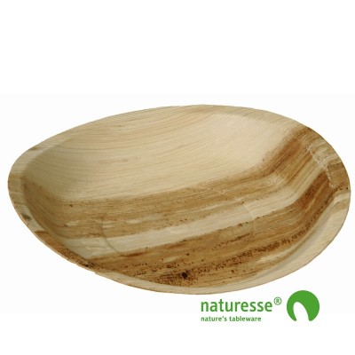 Palmeblad tallerken "Round" Ø240mm - 100 stk krt *