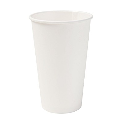 Engangskop 400 ml / 16 oz, hvid - 1000 stk krt*