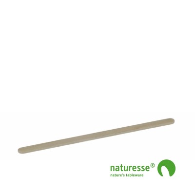 Rørepind i træ - ubehandlet, 160x5x2mm i BOX, FSC 100% - 1.000 stk pk *