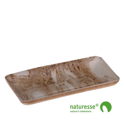 Palmeblad tallerken "Square" 90x180mm - 25 stk pk *