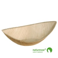 Palmeblad tallerken "Båd" 115x60mm - 25 stk pk *