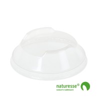 Låg i PLA Ø96mm - kuppel stabelbar - 50 stk pk