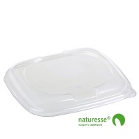 PLA, Låg rekt klar, til bakke 195x170 mm - 500 stk krt