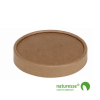 Suppe bæger i karton/PLA, låg til 16oz, FSC MIX - 25 stk pk