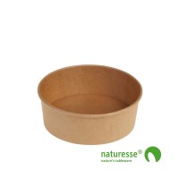 Salat bæger i Karton/PLA natur, Ø150x60mm - 680ml, FSC MIX - 250 stk krt
