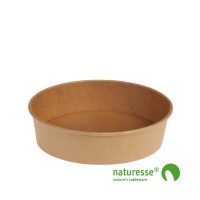 Salat bæger i Karton/PLA natur, Ø185x49mm - 840ml, FSC MIX - 180 stk krt