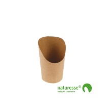 Wrap bæger i Karton/PLA natur 360ml, Ø120x85/60mm - 50 stk pk