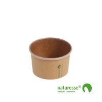 Isbæger i Karton/PLA 100ml i brunt design, FSC MIX - 1.000 stk krt *