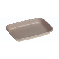 SR-fiber - natur m bio coatning, Bowl 600ml, 230x165x30mm - 100 stk pk