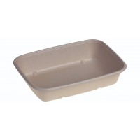 SR-fiber - natur m bio coatning, Bowl 950ml, 230x165x47mm - 100 stk pk