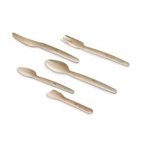 Papir gaffel 165 mm i FV Brun med præget "naturesse", FSC MIX - 2000 stk krt*