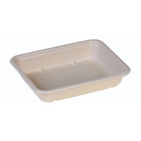 Menutray 227x178x43mm, 1-comp, nature bio-laminated - 250 stk krt