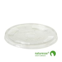 Låg i PLA Ø96mm - fladt m hul - 50 stk pk