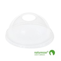 Låg i PLA Ø96mm - kuppel m hul - 50 stk pk