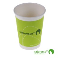 Engangskop i Karton/PLA 3dl m naturesse logo, FSC MIX - 1.000 stk krt *