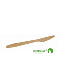 Kniv i træ - ubehandlet, 165mm, FSC 100% - 100 stk pk *