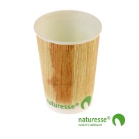 Engangskop i Karton/PLA 1dl m palmebladsmotiv, FSC MIX - 50 stk pk *