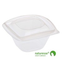 Skål m låg 360ml i klar PLA - 360 stk krt