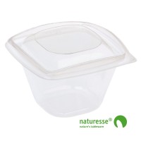 Skål m låg 480ml i klar PLA - 40 stk pk