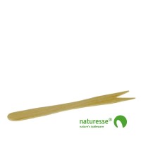 Gaffel i træ - ubehandlet "Pomfrit" 140mm, FSC 100% - 1.000 stk pk *